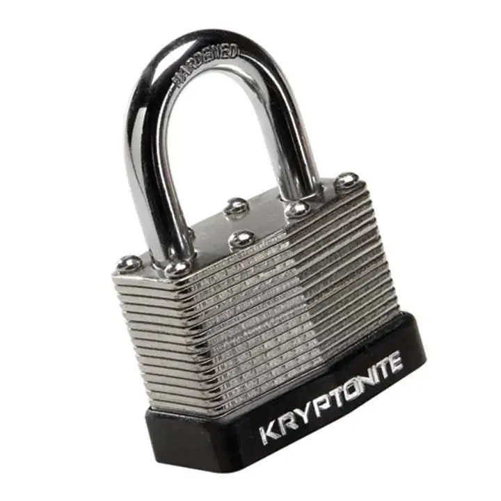 Kryptonite Laminated Steel Padlock 45mm Double Deadbolt Locking Mechanism for Strength