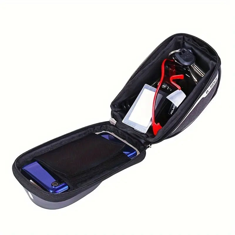 B-Soul Black Phone Handlebar Bag