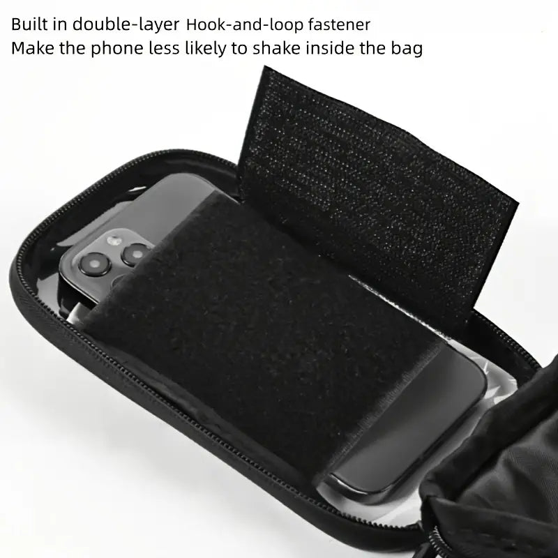 B-Soul Black Phone Handlebar Bag