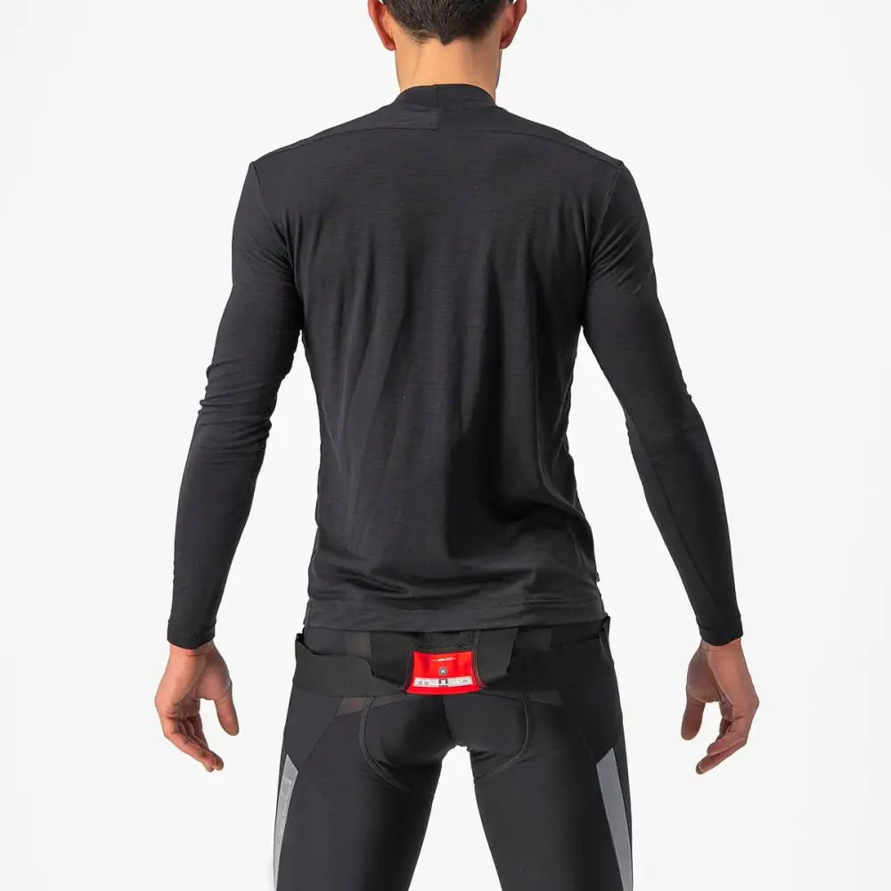 Castelli Bandito Wool LS Baselayer Men’s - Castelli Baselayer Bandito Wool LS Black - 2XL