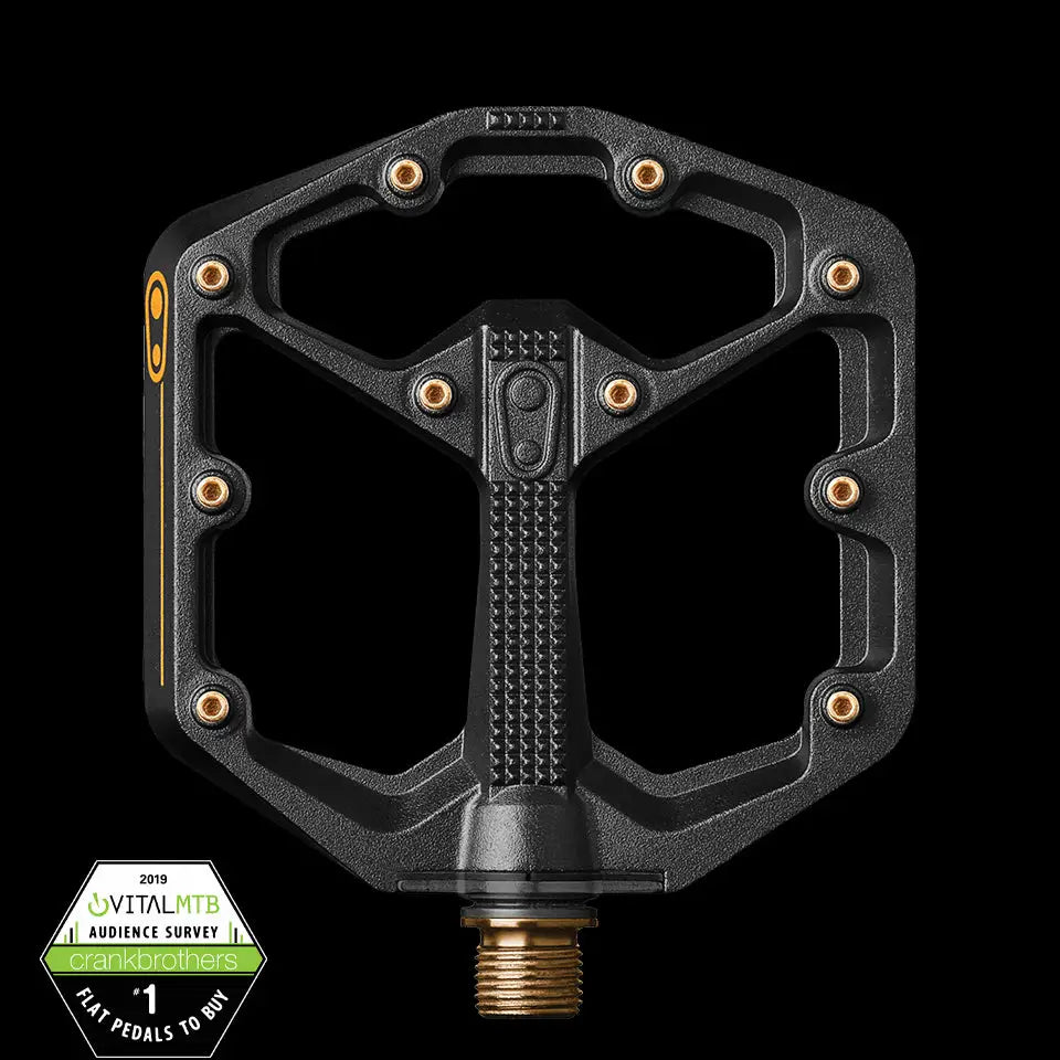 Crankbrothers Stamp 11 Small Pedals - Crankbrothers Pedal Stamp 11 Small Black/Gold