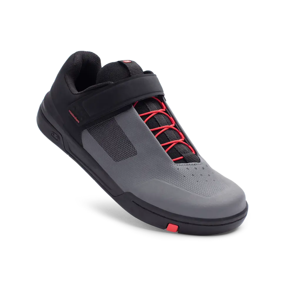 Crankbrothers Stamp Speedlace Grey/Red - Crankbrothers Shoes Stamp Speedlace Grey / Red - Black outsole 10