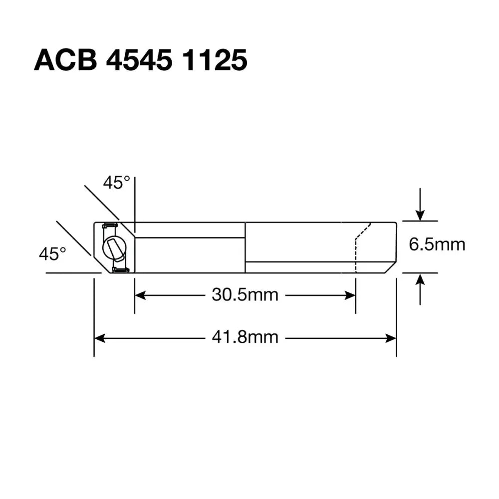 Enduro HS Bearing 1.125’ 30.5 x 41.8 x 6.5 45x45°