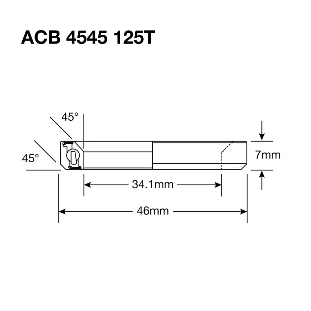 Enduro HS Bearing 1.25’ 34.1 x 46 x 7 45x45° - Enduro Headset Bearing 1.25inch Stainless ACB 4545 125T SS 34.1 x 46