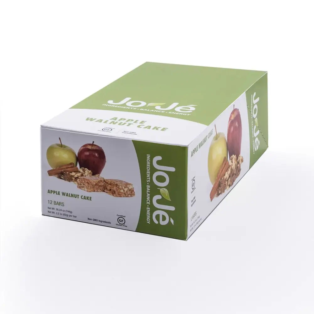 JoJé GF Apple Walnut Cake Bars - JoJe Bars GF Apple Walnut Cake 62g Box of 12