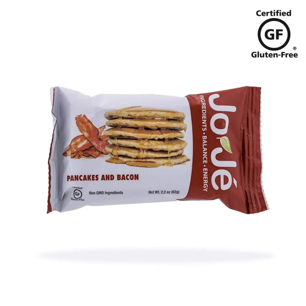 JoJé GF Pancakes and Bacon Bars - JoJe Bars GF Pancakes and Bacon 62g Box of 12