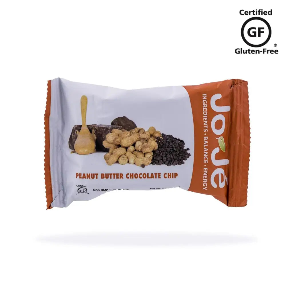 JoJé GF Peanut Butter Chocolate Chip Bars - JoJe Bars GF Peanut Butter Chocolate Chip 62g Box of 12