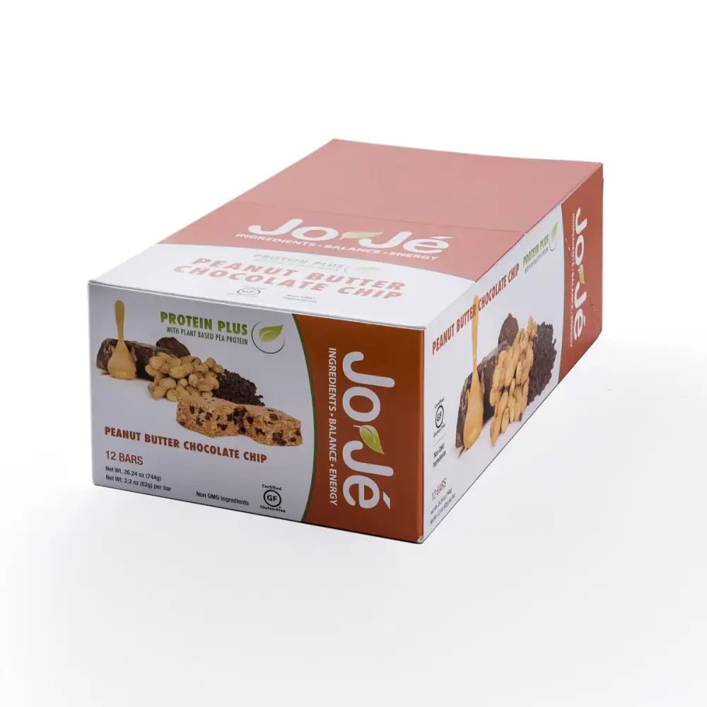 JoJé GF Peanut Butter Chocolate Chip Bars - JoJe Bars GF Peanut Butter Chocolate Chip 62g Box of 12