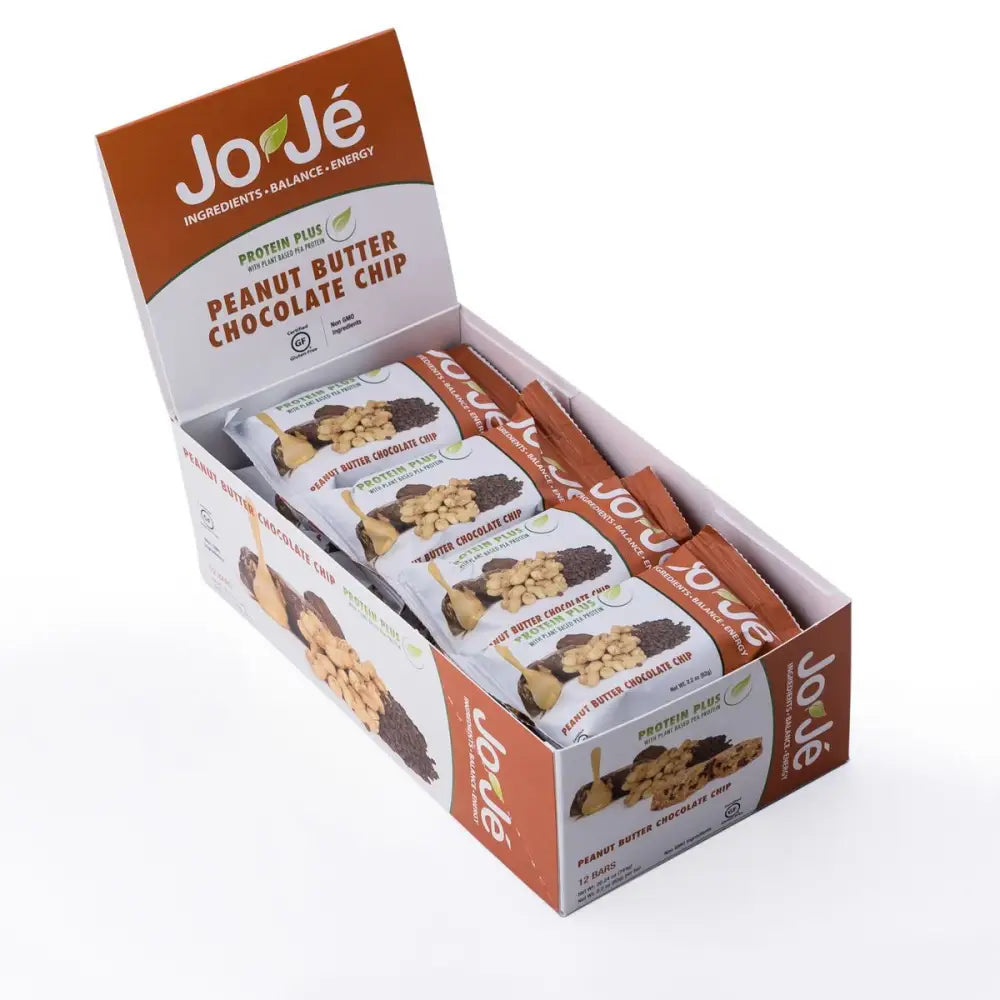 JoJé GF Peanut Butter Chocolate Chip Bars - JoJe Bars GF Peanut Butter Chocolate Chip 62g Box of 12