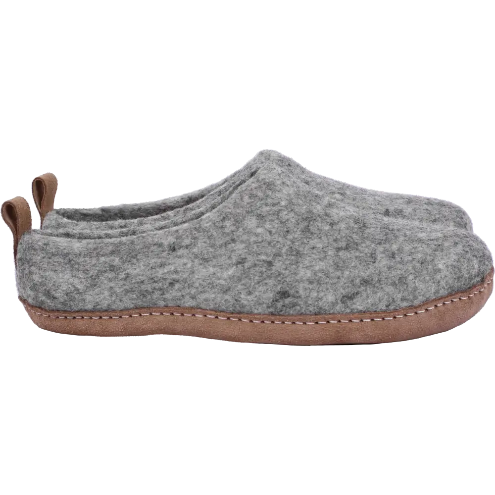 Moana Road Toesties Leather Sole Grey