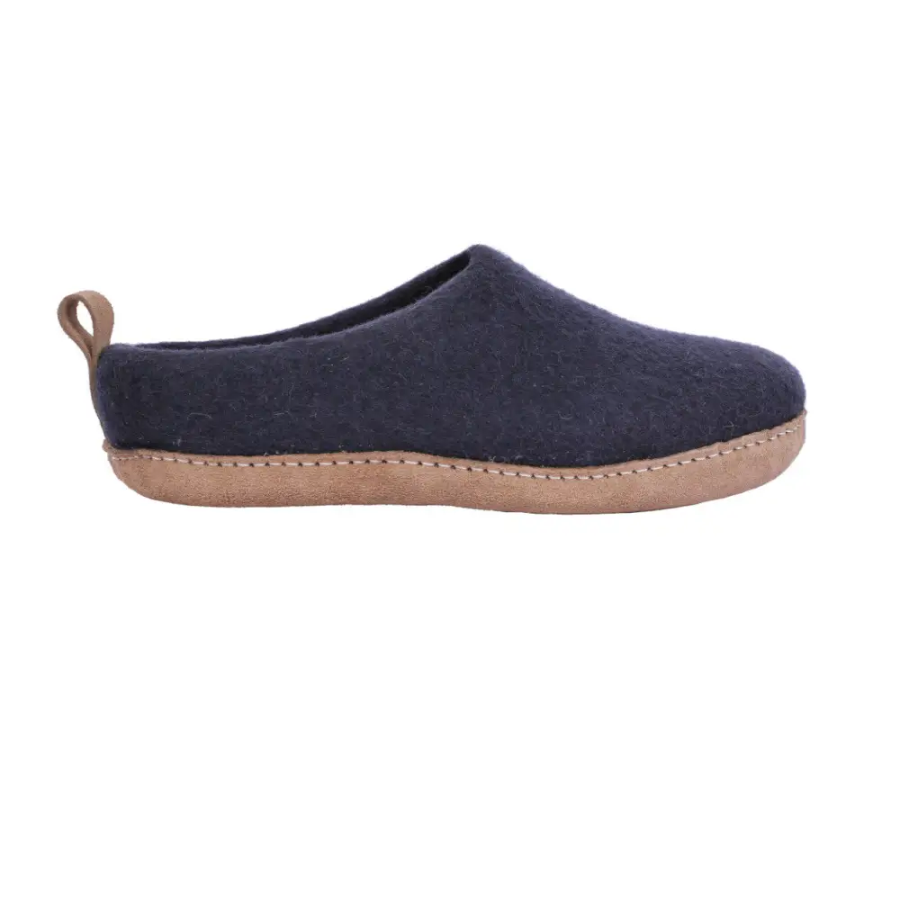 Moana Road Toesties Leather Sole Navy