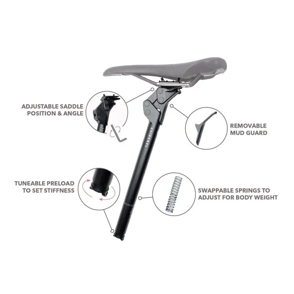 Redshift Shockstop Suspension Seatpost 27.2 - Redshift Shockstop Suspension Seatpost 27.2