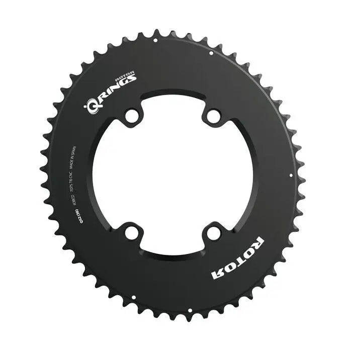 Rotor Chainrings Q Rings 110X4 Aero Oval - Rotor Chainring Aero Q BCD110X4 50T(34) Outer Black