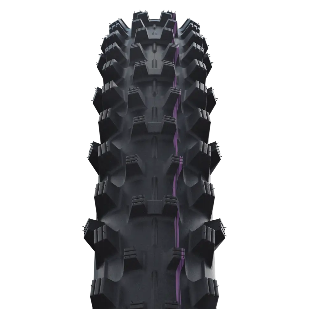 Schwalbe Tyre Dirty Dan - Schwalbe Tyre Dirty Dan 27.5 x 2.35 Evolution Folding ADDIX Ultra Soft (Purple) Super