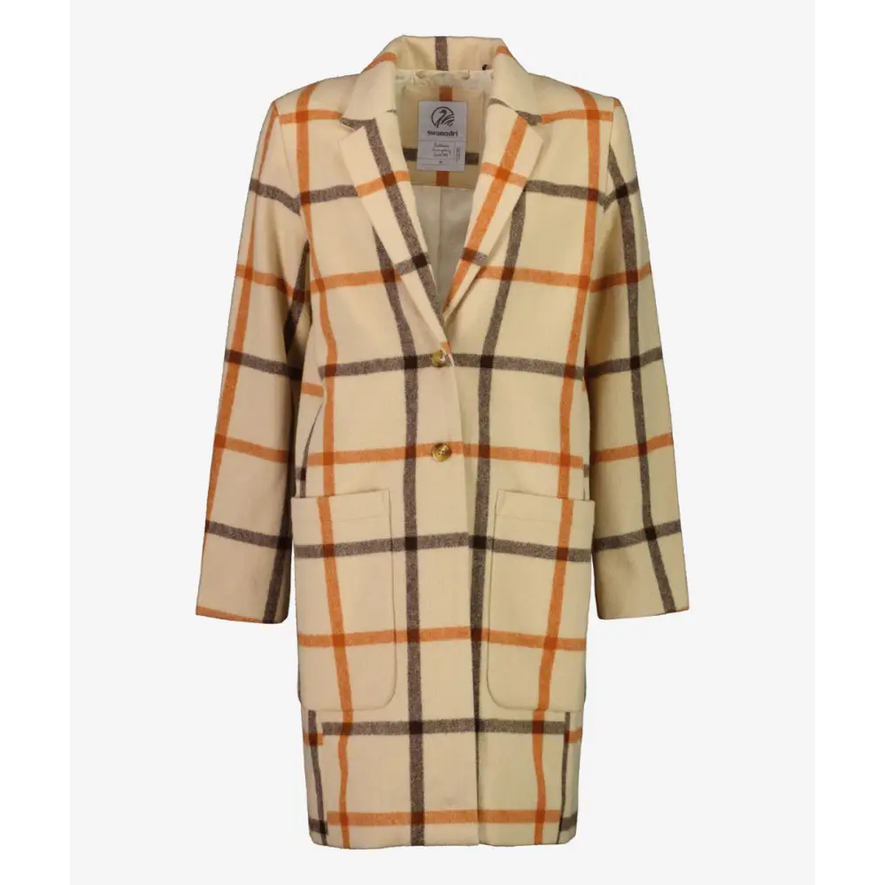 Swanndri Woman’s Monarch Wool Coat Vintage Check - Vintage Check / 8 - CLOTHING