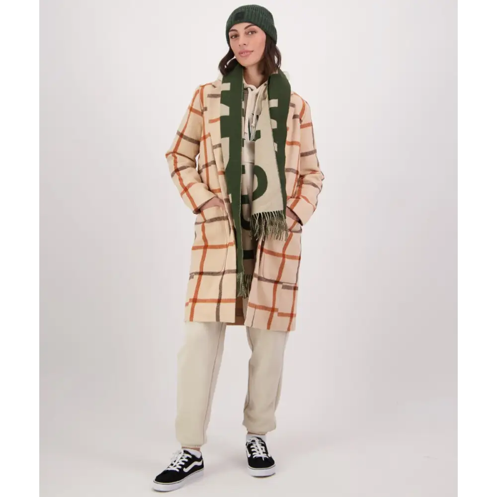 Swanndri Woman’s Monarch Wool Coat Vintage Check - CLOTHING