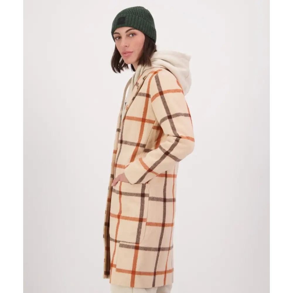 Swanndri Woman’s Monarch Wool Coat Vintage Check - CLOTHING