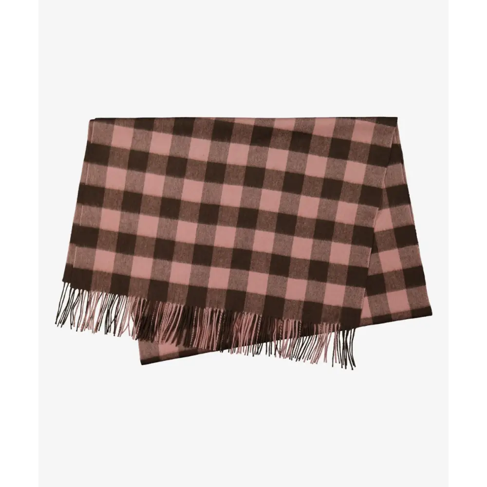 Swanndri Women's Wide Scarf Rose Coffee Check