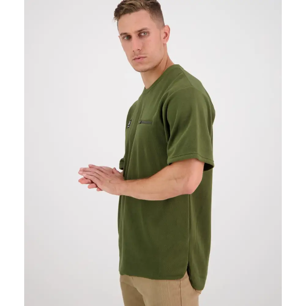 T Shirt Catlins Fleece Olive Swanndri