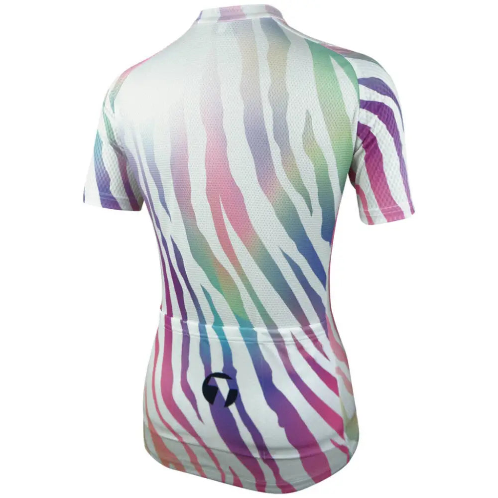 Women’s Pastel Zebra Jersey - Apparel & Accessories > Clothing > Activewear > Bicycle Activewear > Bicycle Jerseys