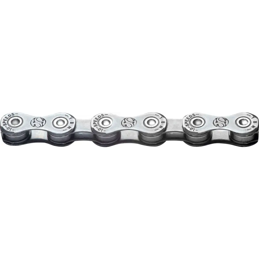 YBN Chain 10 Speed S10E - S2 Silver - YBN Chain E - Bike 10 Speed S10E - S2 Silver - Silver DHA for E - Bike 136L w/