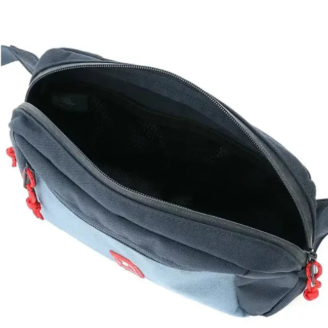 Ziptop Waistpack Navy Tritone. Super useful on-the-go waistpack, aka fanny pack, which doubles as a sling for your phone, keys, wallet and more. Get where you're going in crazy style.